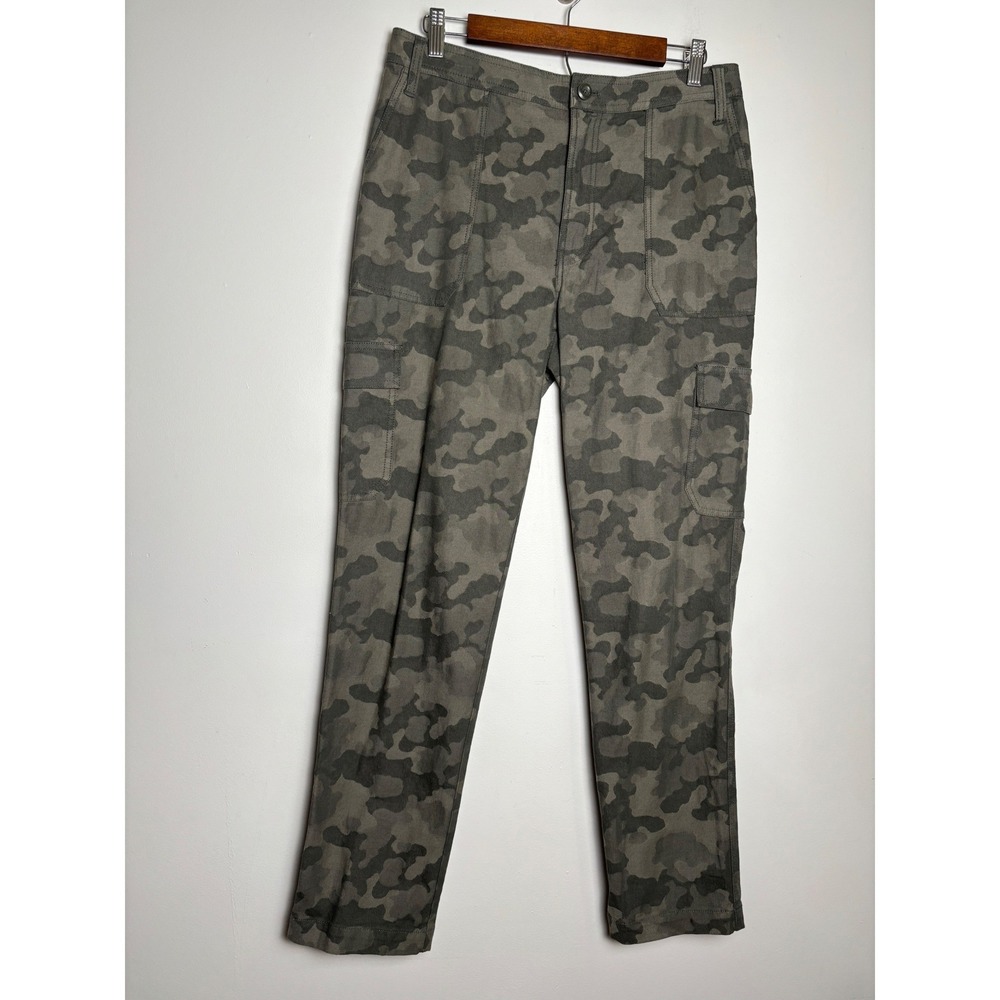 J.Crew Womens Camo Cargo Pants 29 T‎ High Rise Straight Utility Cotton Blend